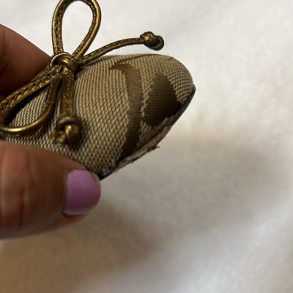 Coach canvas logo bow chunky heels - Picture 7 of 9